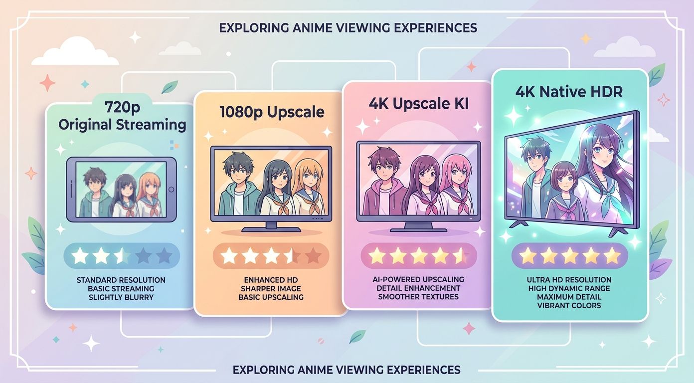 Anime-Viewing-Szenarien zwischen Stream Datei Player und Smart-TV