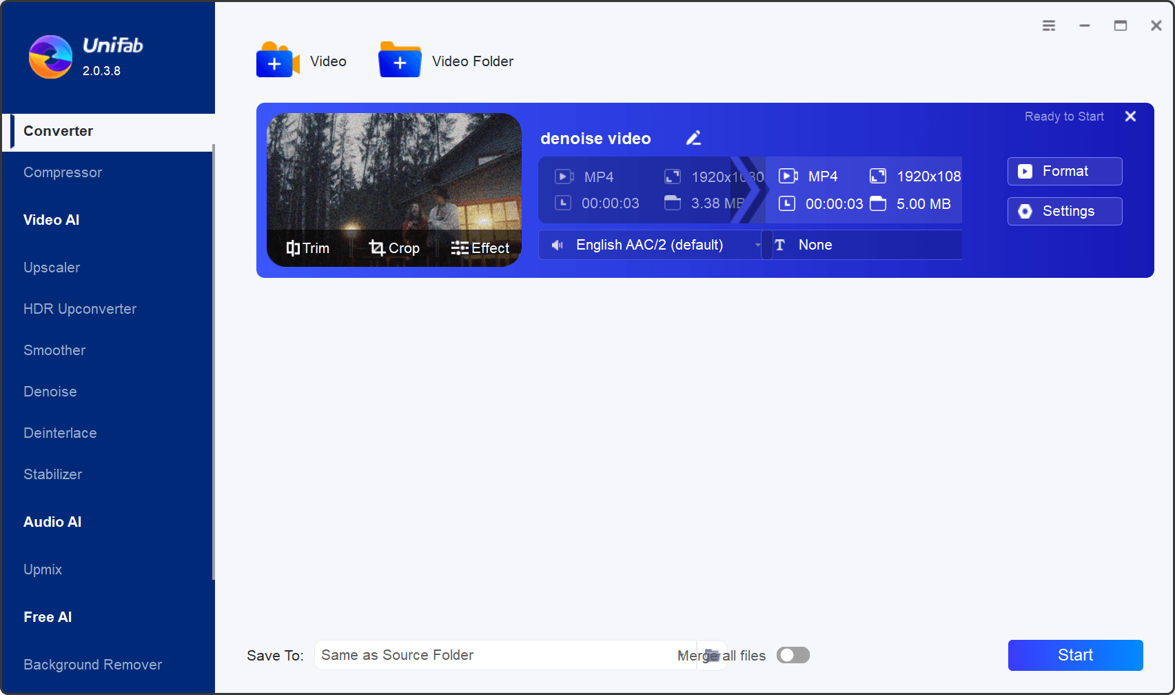 how to convert m4v to mp4-step1