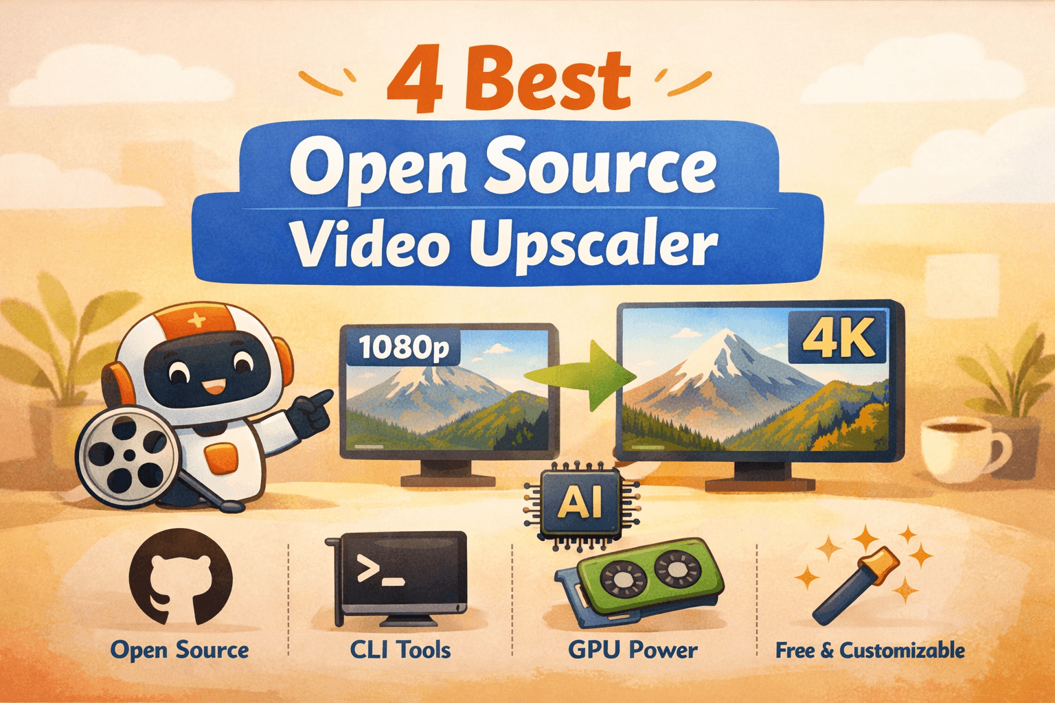 4 Best Open Source Video Upscalers 2026: Free Upscaling Tools [Comparison]
