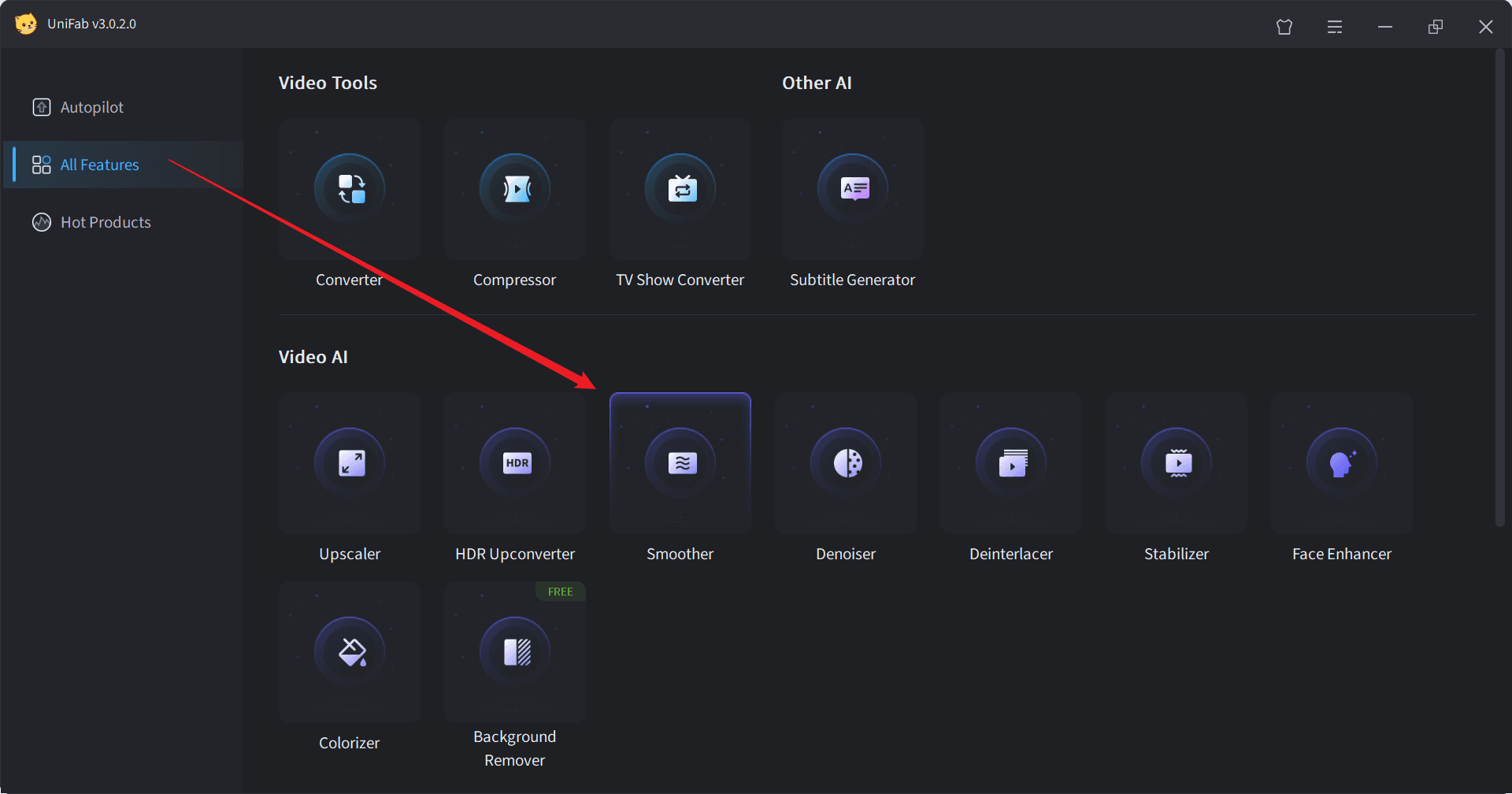 remove motion blur with unifab - step 1
