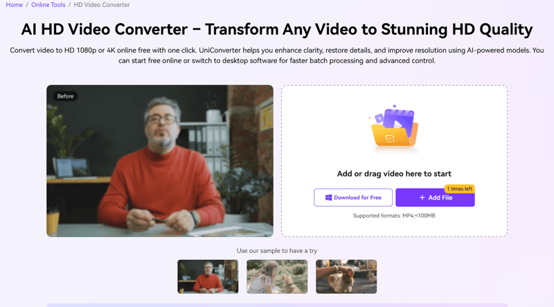 wondershare convert video to 1080p to 4k online free