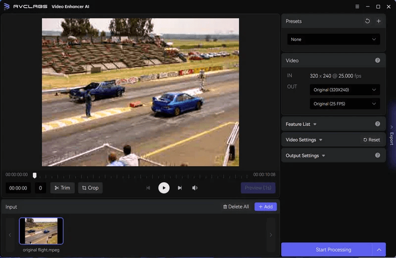 Import 480P Videos and Select Model Settings