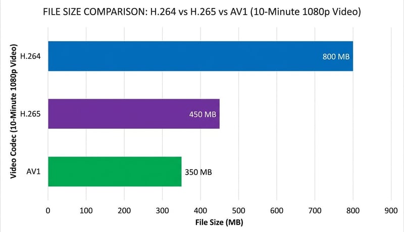 Codec Dateigroessen-Vergleich