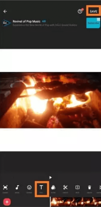 add text to video iphone - step 2