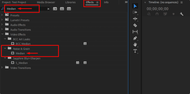 How to Reduce Grain in Video Premiere Pro - step2