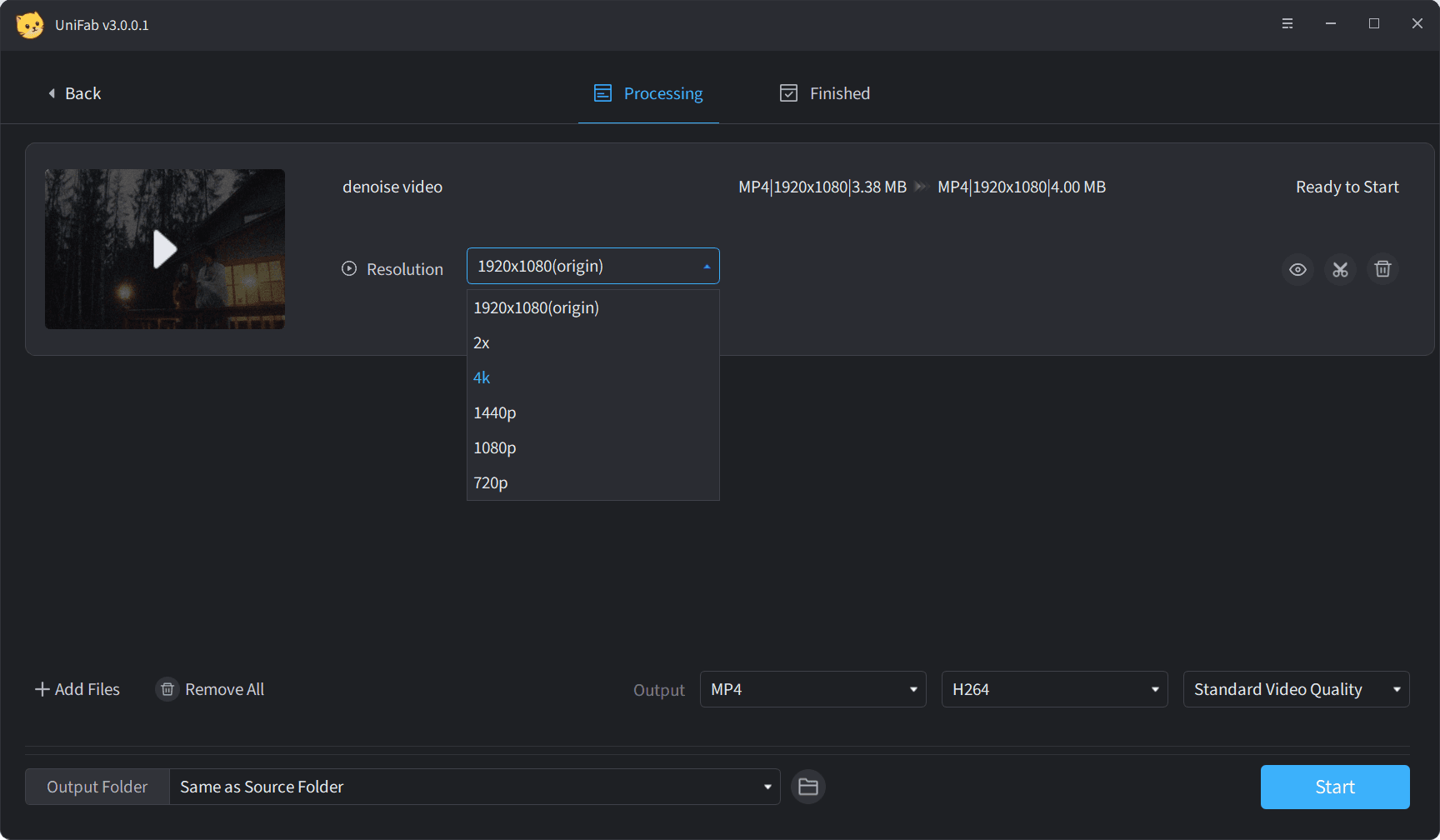 remove grain from video-step3