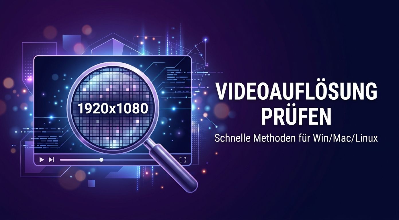 Video-Auflösung prüfen 2026: Format-Metadaten erkennen
