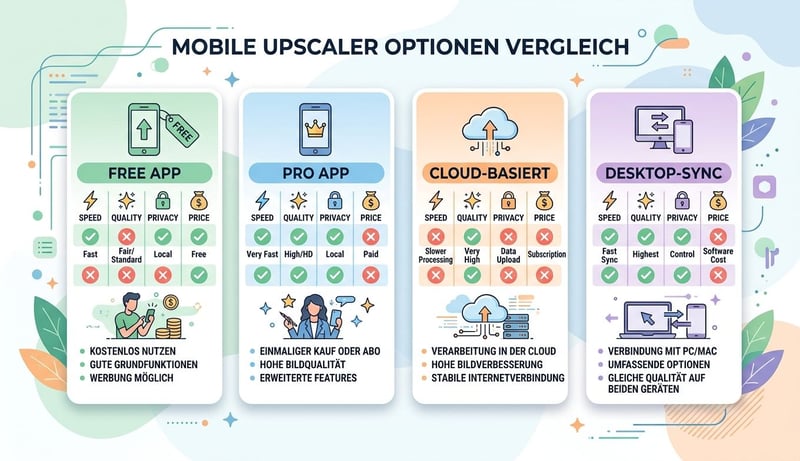 Konzept 4 Mobile Upscaler Vergleich