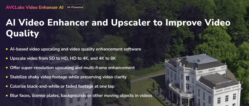 AVCLabs AI Video Restoration Software