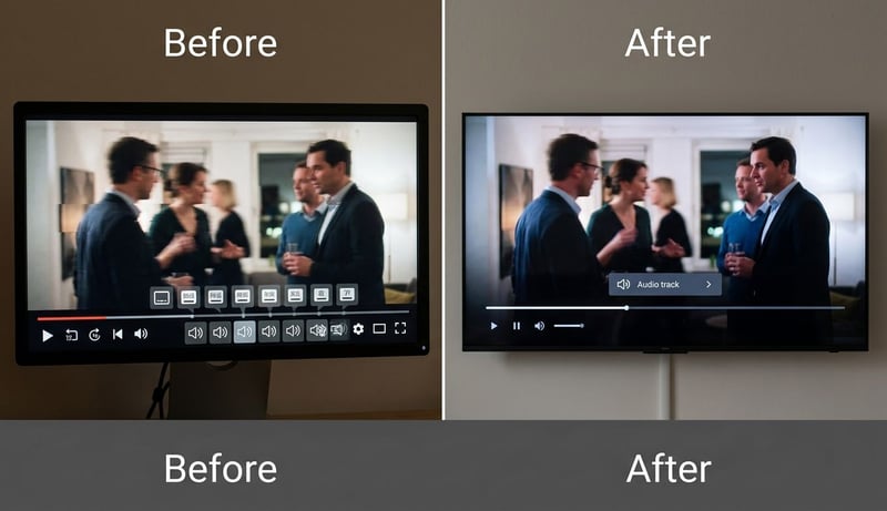 MKV vs MP4 — Praxis-Beispiel: Smart-TV-Wiedergabe vorher und nachher