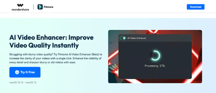 filmora video enhancer