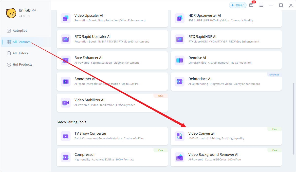 how to convert avi to mp4 - step1