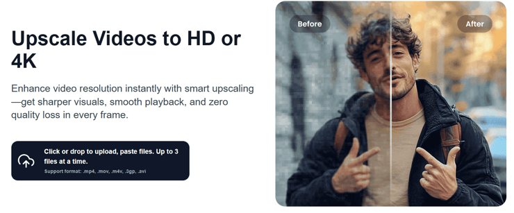 Vmake video enhancer 1080p online free