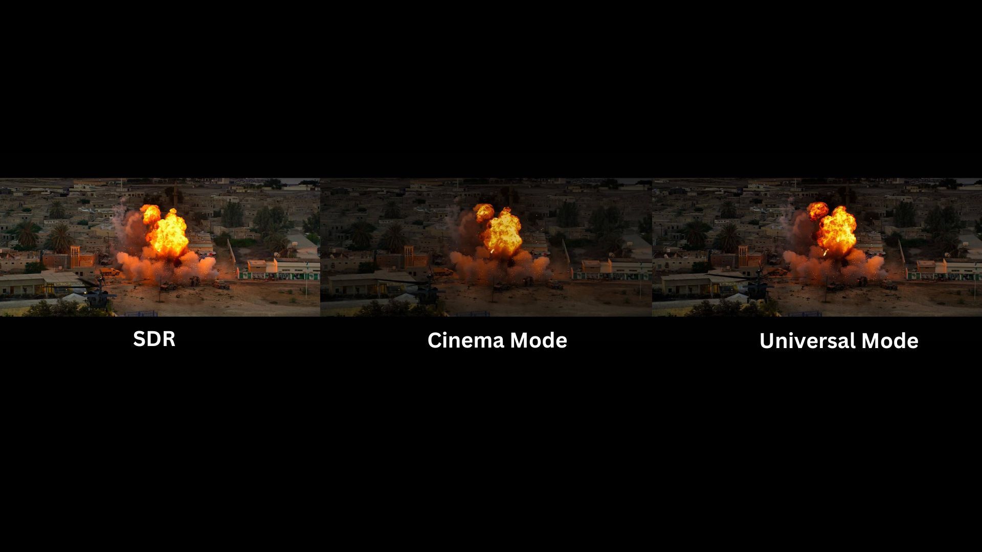 Universal and Cinema modes