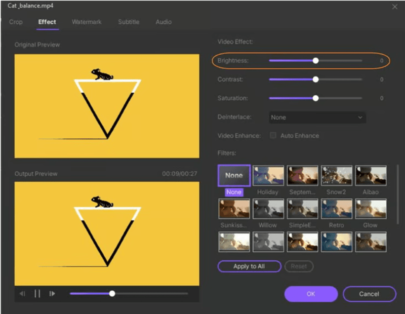 wondershare video brightener