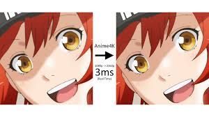 Anime4k upscaling on animation video
