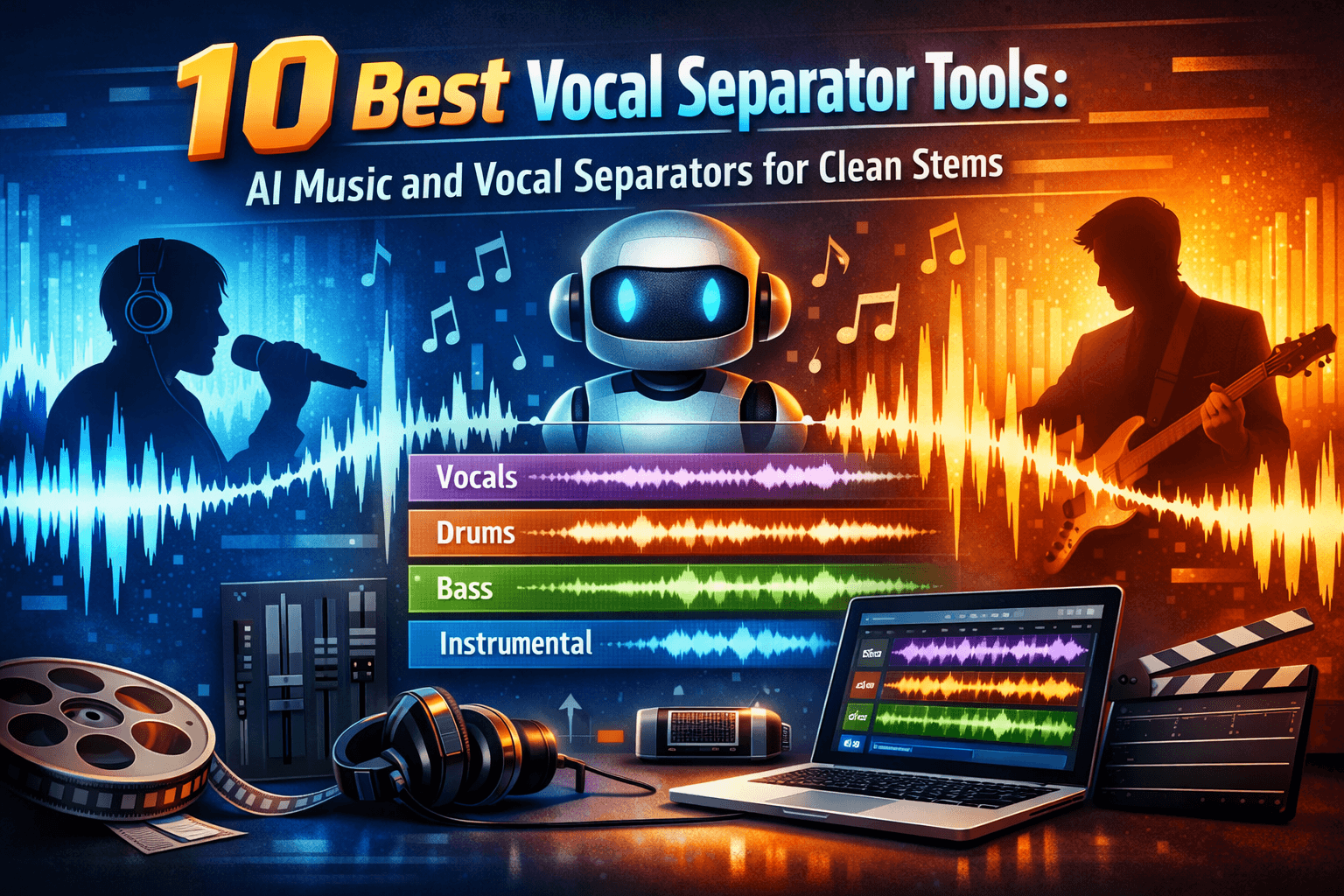 10 Best Vocal Separator Tools in 2026: AI Music and Vocal Separators for Clean
