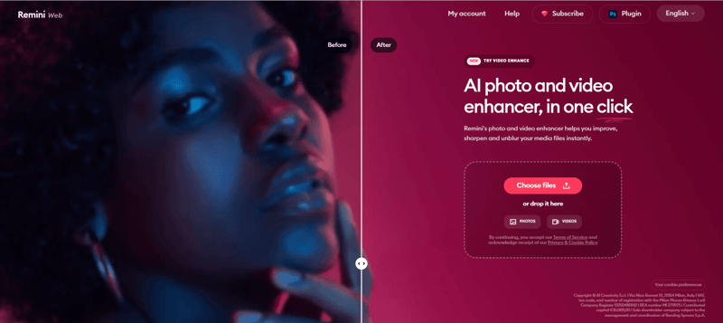 how to use remini video enhancer - step1