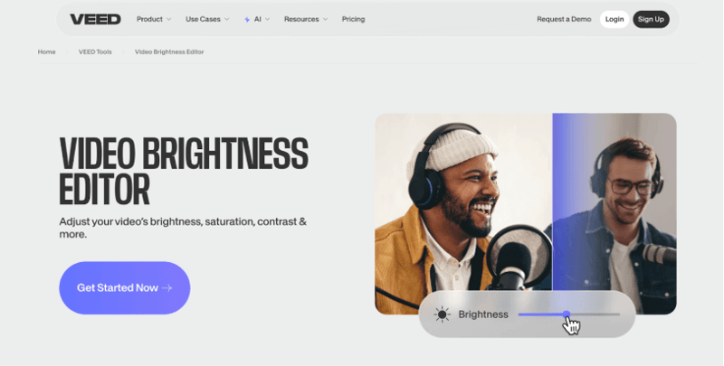 Veed Video Brightener