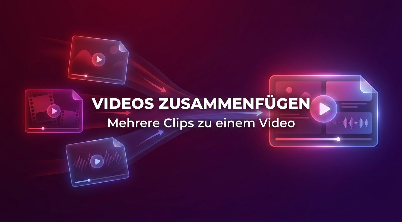 Videos zusammenfügen 2026: Drei Methoden mit Übergangs-Tipps