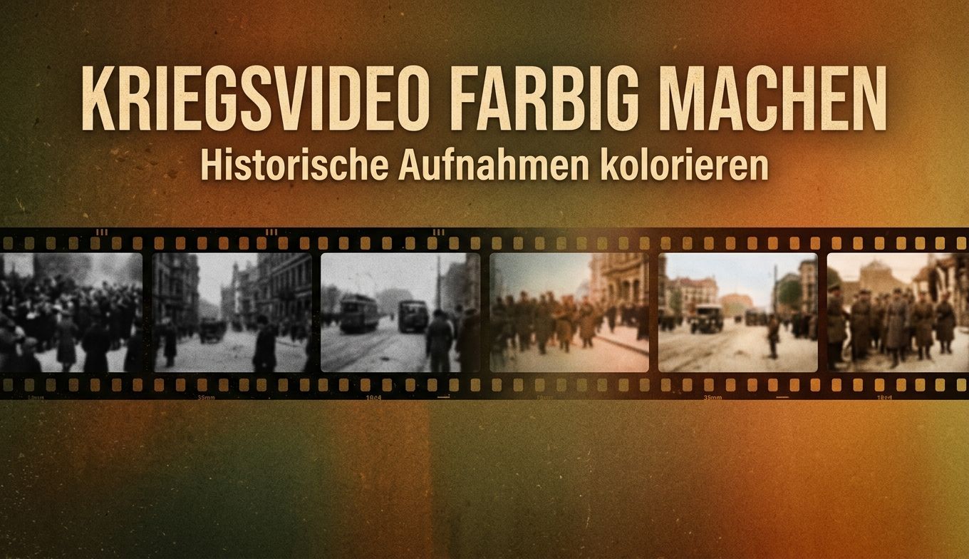 Kriegsvideo farbig machen 2026: Historische Archive verantwortungsvoll kolorisieren