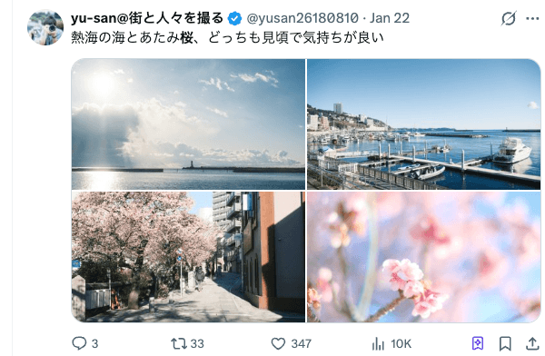 Xへの動画投稿後に細部の画質を比較する確認画面
