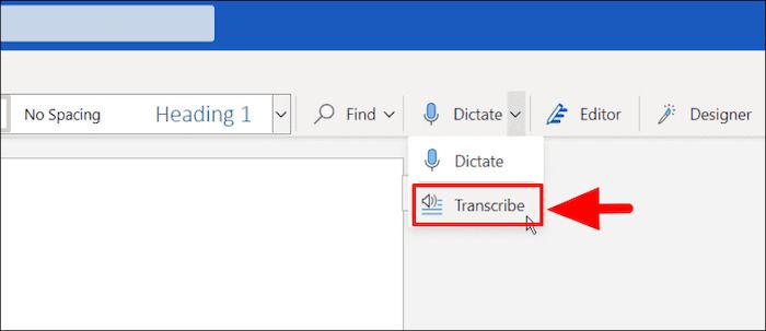 Select Transcribe