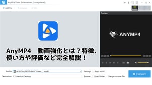 【AnyMP4】AnyMP4 動画強化とは？特徴、使い方や評価など完全解説！