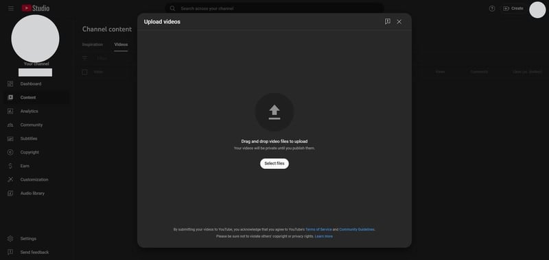 Step 1-Upload a video on YouTube from your channel.jpg