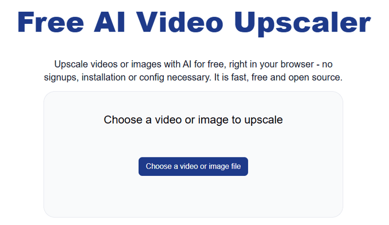 free video upscaler ai
