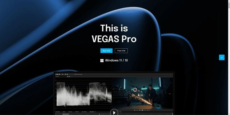 Vegas Pro interface