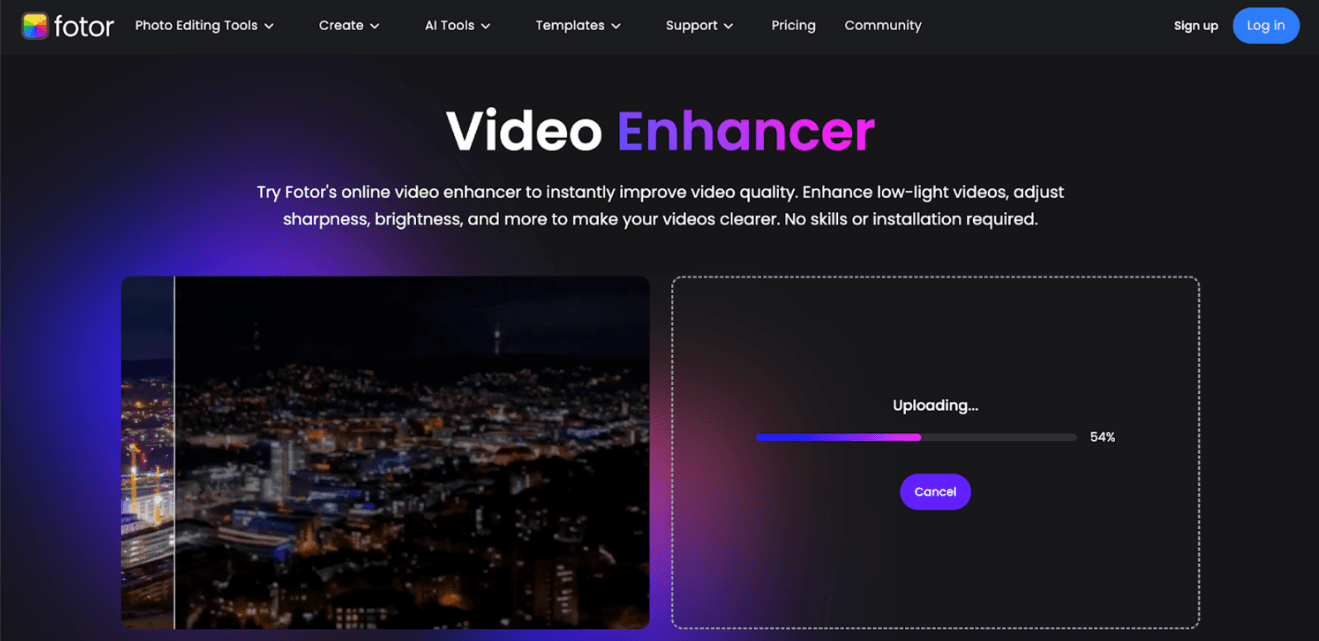 fotor video enhancer-step3