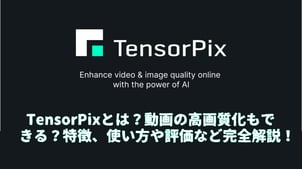  TensorPix とは？動画の高画質化もできる？特徴、使い方や評価など完全解説！