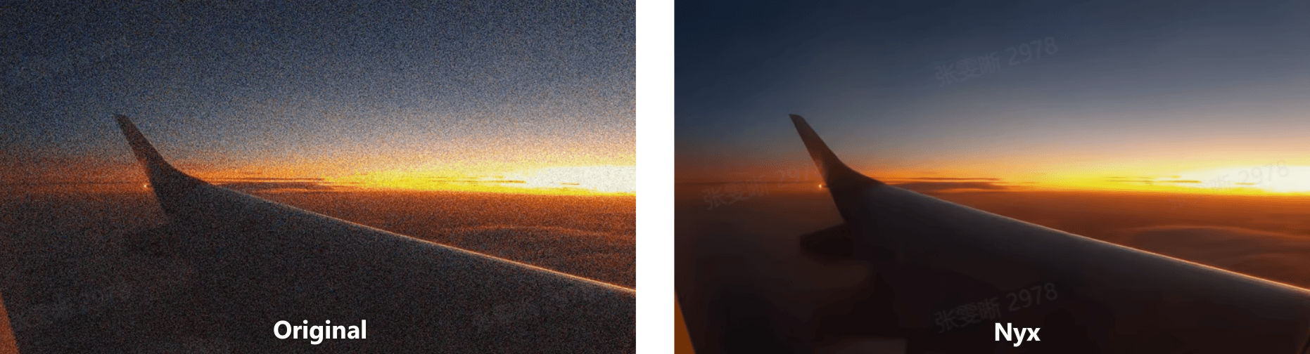 original vs. topaz video enhance ai's nyx model
