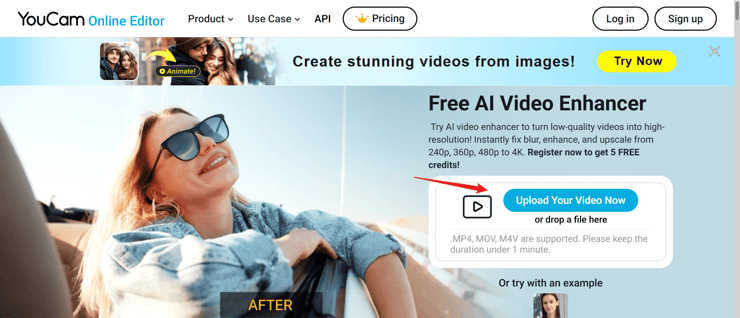 how to use youcam enhance video - step1