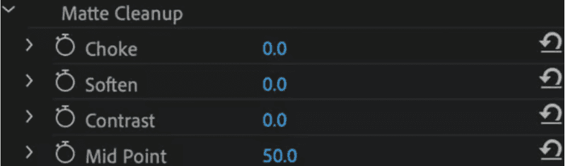 Remove background from video in Premiere Pro - matte cleanup