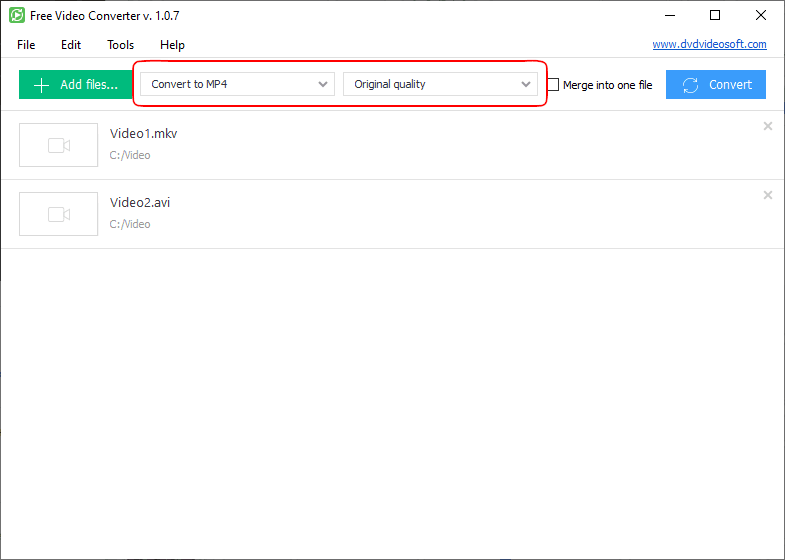 Beste Kostenlose YouTube Video Converter - DVDVideoSoft Free Video Converter