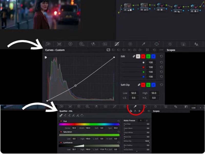Use Curve Effect to Color Grade Video in DaVinci Resolve