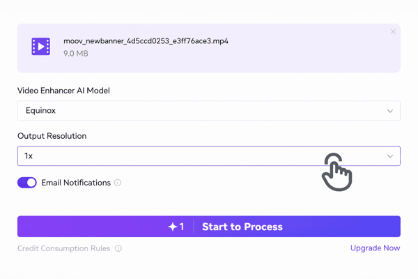 how to enhance video quality online - step 2