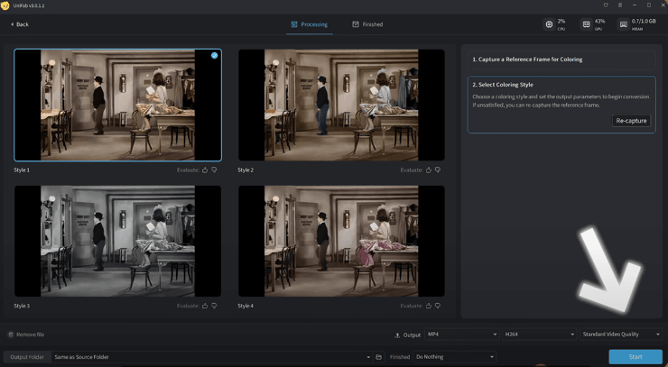 film colorization - step4