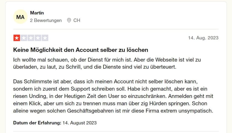 Konto kann nicht einfach gekündigt werden