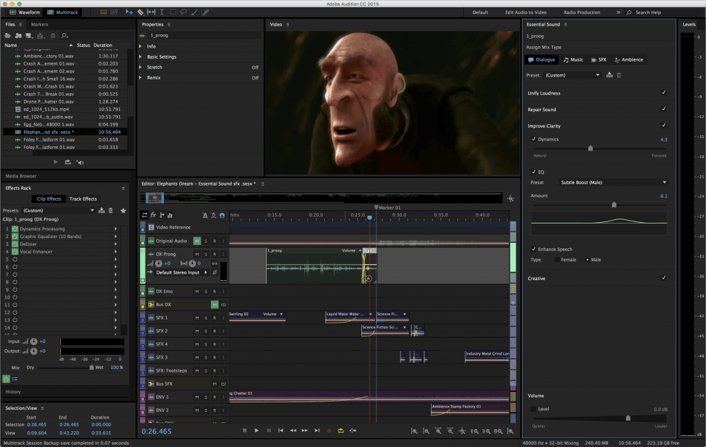 Adobe Audition interface