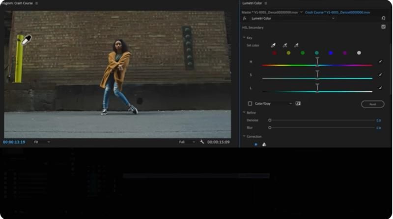 HSL Secondary in Premiere Pro