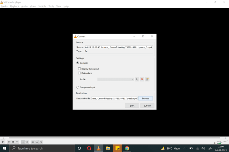 vlc operation step6