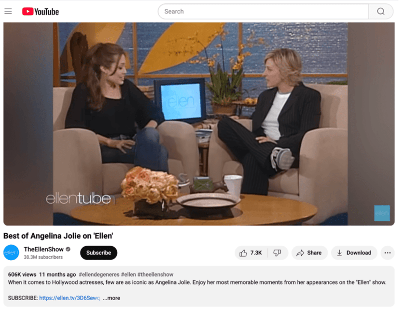 Angelina Jolie Podcasts Video without Text screenshot