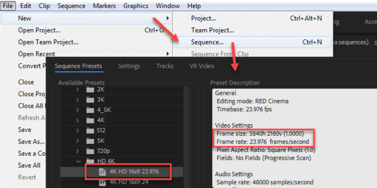 How to Upscale 1080p to 4K in Premiere Pro-step3