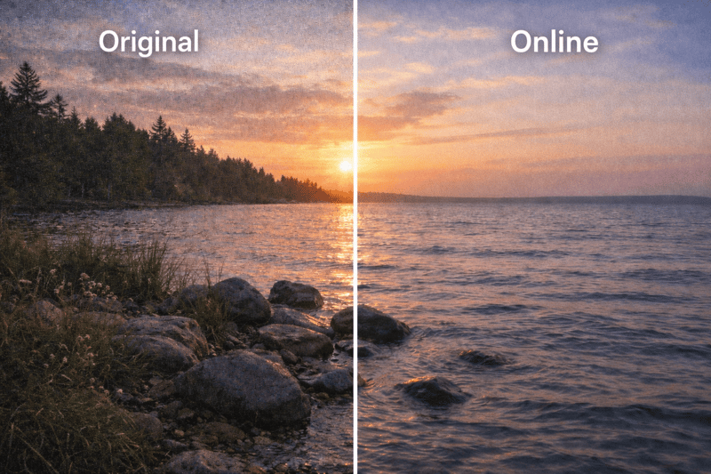 denoise vide effect by online video denoise tool.png