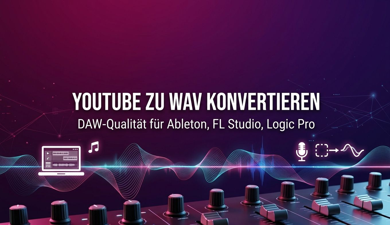 YouTube zu WAV konvertieren: 3 getestete Methoden für DAW-Qualität (Online, Desktop, CLI)