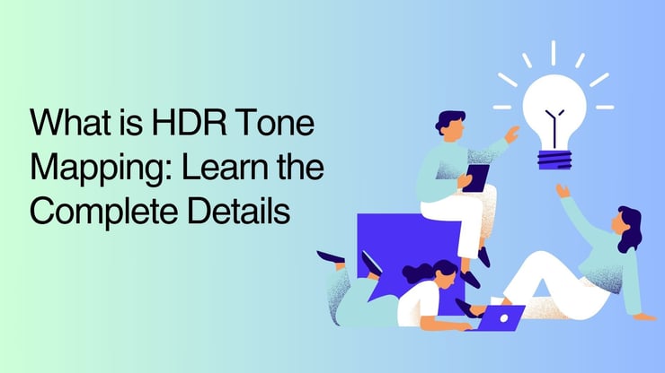 What is HDR tone mapping text image