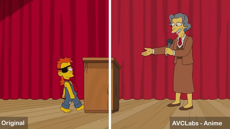 avclabs video enhancer ai - Anime effect